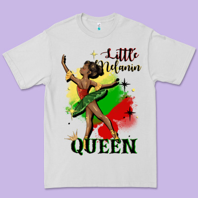 Little Melanin Queen Premium Tee Designed By Cowgirlartshop