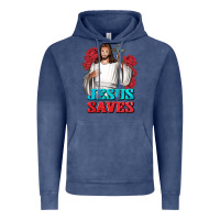 Vintage Denim Jesus Saves Vintage Hoodie - BundleAndBundleShop