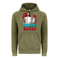 Vintage Olive Jesus Saves Vintage Hoodie - BundleAndBundleShop