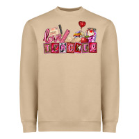 Mushroom valentines day teacher Heavyweight Sweatshirt - AdoDesignShop