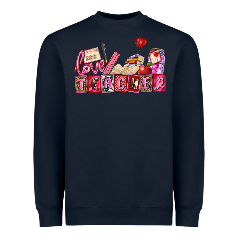Valentines Day Teacher Heavyweight Sweatshirt by AdoDesignShop | Teevron