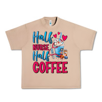 Burro Half Nurse Half Coffee Urban Heavy Tee - FaDigitalArtStudio