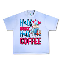 Grape Ice Half Nurse Half Coffee Urban Heavy Tee - FaDigitalArtStudio