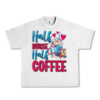 Lunar Rock Half Nurse Half Coffee Urban Heavy Tee - FaDigitalArtStudio