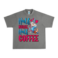 Tornado Half Nurse Half Coffee Urban Heavy Tee - FaDigitalArtStudio