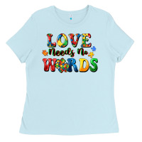 Baby Blue Love needs no words Ladies Tee - CowGirlArtShop