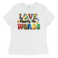White Love needs no words Ladies Tee - CowGirlArtShop