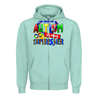 Seafoam autism is my superpower Zipper Hoodie - AdoDesignShop