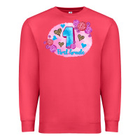 Cardinal back to school flowers first grade 3200x2400 Premium Sweatshirt - AdoDesignShop