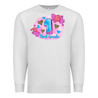 Oatmeal Heather back to school flowers first grade 3200x2400 Premium Sweatshirt - AdoDesignShop