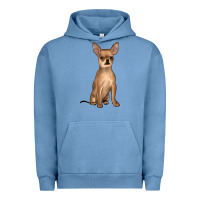 Pigment Pebble Blue chihuahua Urban Hoodie - JahusDesignShop
