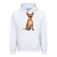 White chihuahua Urban Hoodie - JahusDesignShop