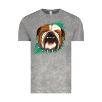 Cloud Rock Bulldog Green glitter Vintage Tee - Jasminsmagicworld