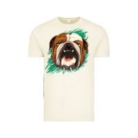 Vintage Arctic Bulldog Green glitter Vintage Tee - Jasminsmagicworld