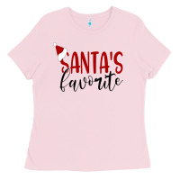 Bubblegum Pink Santa's Favorite Ho Ladies Tee - DesigneFamous