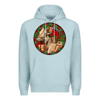 Blue Mist Spanish Goat Christmas Premium Hoodie - LillyAllenDesigns