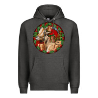 Charcoal Heather Spanish Goat Christmas Premium Hoodie - LillyAllenDesigns
