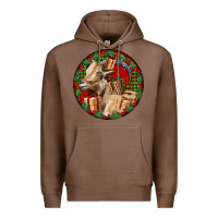 Chestnut Spanish Goat Christmas Premium Hoodie - LillyAllenDesigns