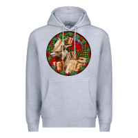 Heather Grey Spanish Goat Christmas Premium Hoodie - LillyAllenDesigns