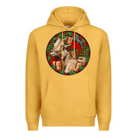 Mustard Spanish Goat Christmas Premium Hoodie - LillyAllenDesigns