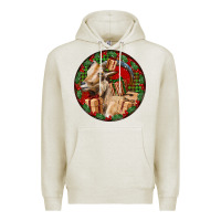Oatmeal Heather Spanish Goat Christmas Premium Hoodie - LillyAllenDesigns