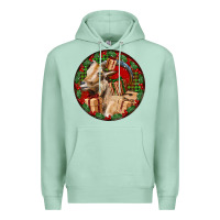 Seafoam Spanish Goat Christmas Premium Hoodie - LillyAllenDesigns