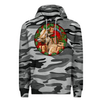 Slate Camo Spanish Goat Christmas Premium Hoodie - LillyAllenDesigns