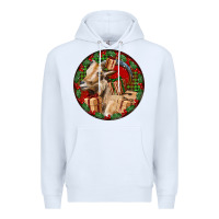 White Spanish Goat Christmas Premium Hoodie - LillyAllenDesigns