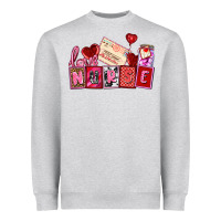 Heather Grey valentines day nurse Heavyweight Sweatshirt - AdoDesignShop