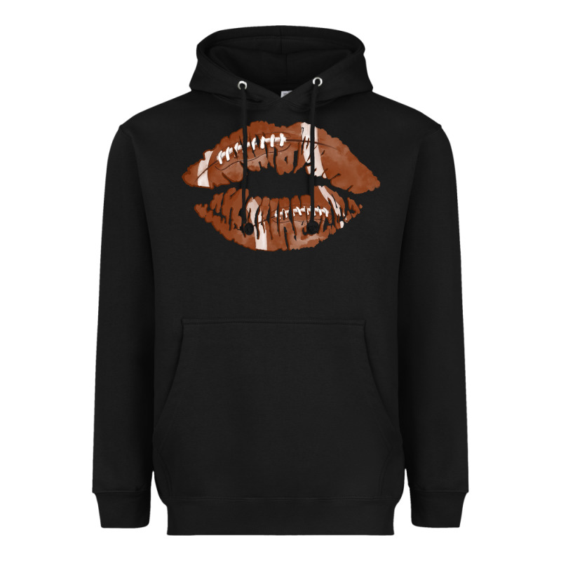 Football Lips Heavyweight Hoodie by AdoDesignShop | Teevron