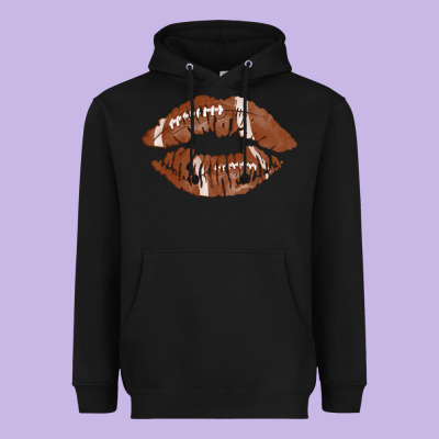 Football Lips Heavyweight Hoodie Designed By Adodesignshop