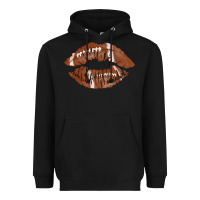 Black football lips Heavyweight Hoodie - AdoDesignShop