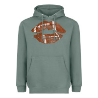 Sage football lips Heavyweight Hoodie - AdoDesignShop