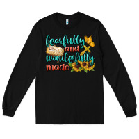 Black Fearfully And Wonderfully Made Long Sleeve Tee - BundleAndBundleShop