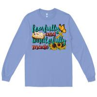 Colony Blue Fearfully And Wonderfully Made Long Sleeve Tee - BundleAndBundleShop