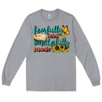 Heather Grey Fearfully And Wonderfully Made Long Sleeve Tee - BundleAndBundleShop
