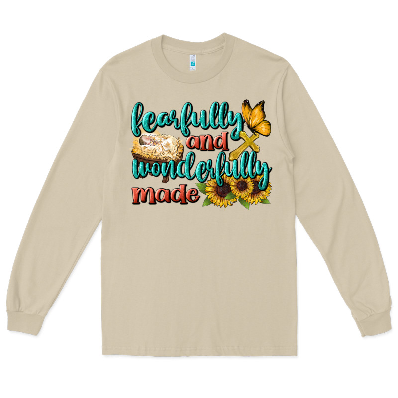 Fearfully And Wonderfully Made Long Sleeve Tee by BundleAndBundleShop | Teevron