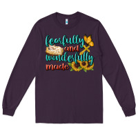 Plum Fearfully And Wonderfully Made Long Sleeve Tee - BundleAndBundleShop