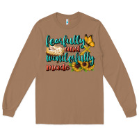 Toasted Coconut Fearfully And Wonderfully Made Long Sleeve Tee - BundleAndBundleShop