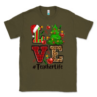 Army Green love teacher life christmas Classic Tee - CowGirlArtShop