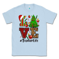 Dusty Blue love teacher life christmas Classic Tee - CowGirlArtShop
