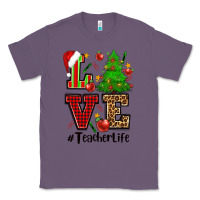 Lavender love teacher life christmas Classic Tee - CowGirlArtShop