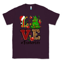 Plum love teacher life christmas Classic Tee - CowGirlArtShop