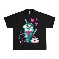 Black Nurse Frappe Urban Heavy Tee - FaDigitalArtStudio