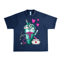 Navy Nurse Frappe Urban Heavy Tee - FaDigitalArtStudio