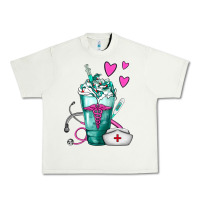 Pistachio Nurse Frappe Urban Heavy Tee - FaDigitalArtStudio