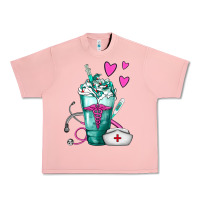 Salmon Nurse Frappe Urban Heavy Tee - FaDigitalArtStudio