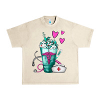 Sandshell Nurse Frappe Urban Heavy Tee - FaDigitalArtStudio