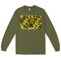 Army Green camouflage glitter background Long Sleeve Tee - RanaPortraitStore