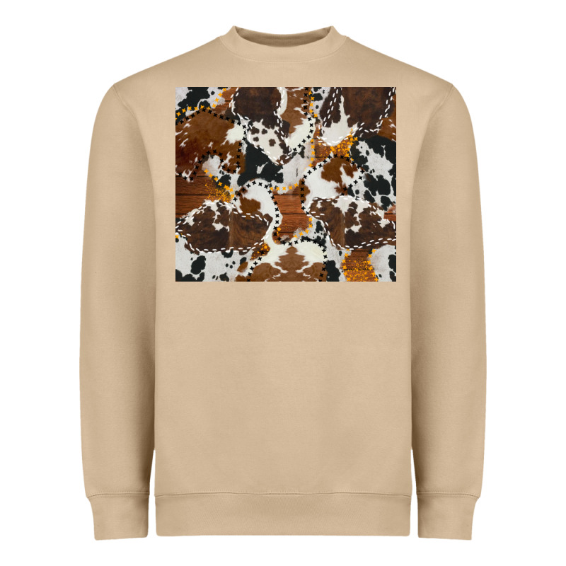 Cowhide Heavyweight Sweatshirt by AdoDesignShop | Teevron